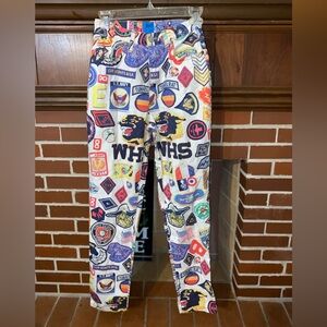 Colorful Graphic Print Pants